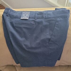 Nautica Women's Deep Blue Flat Front Shorts